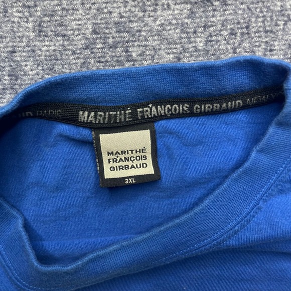 Marithe Francois Girbaud‎ MFG Graphic T Shirt Blue Mens 3XL - Picture 4 of 7